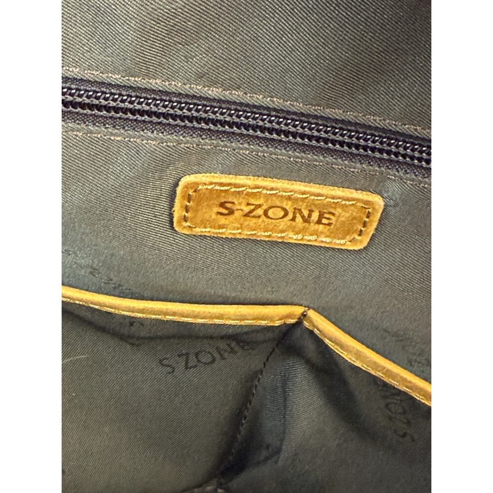 Brown Leather Crossbody Tote Work Travel Everyday Shoulder Bag S Zone 10.5 - Picture 10 of 11